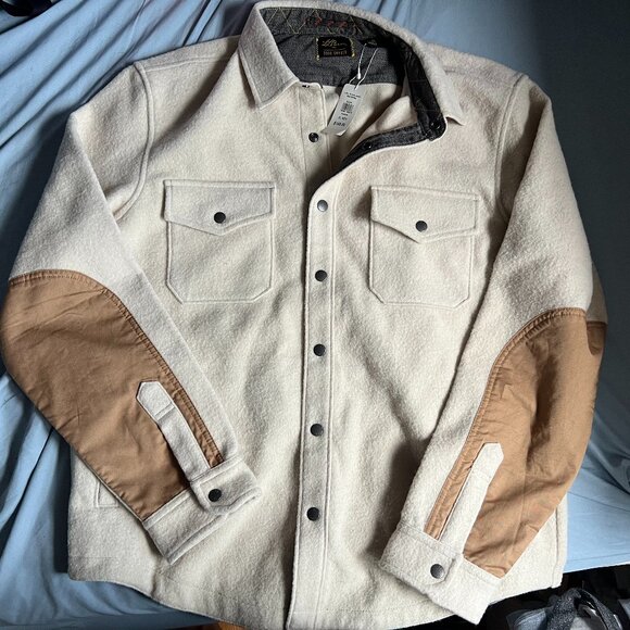 Todd Snyder x L.L. Bean Wool Shirt Jacket in Sailcloth - Picture 1 of 7